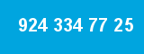 924 334 77 25 924 334 77 25